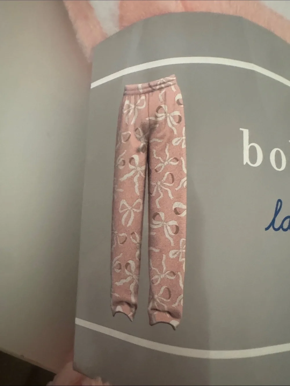 Bobbie Brooks Peach and White Floral Ladies' Sleep Pants